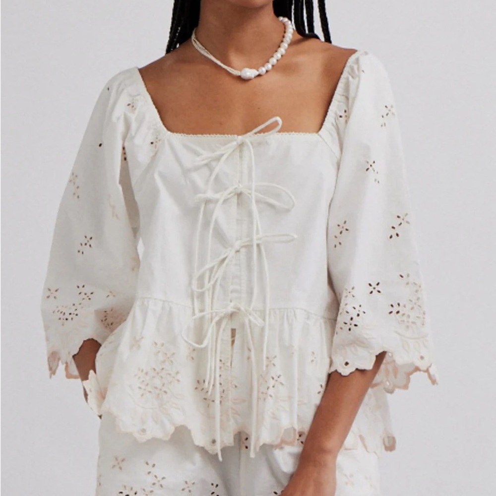 Damson Madder Lana Blouse Broderie | US 14/UK 18